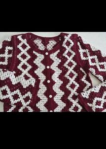 Patterned Knit Cardigan