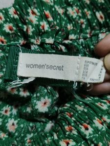 Floral Print Off-Shoulder Crop Top