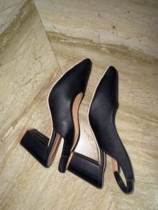 Black Slingback Heels
