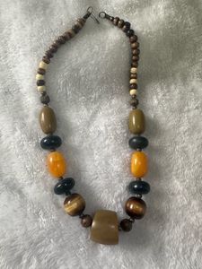 Bohemian Wooden Neckpiece