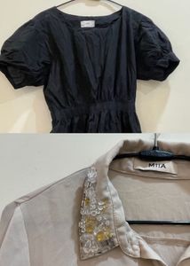 Combo Of Aesthetic Elegant Dress And Shirt