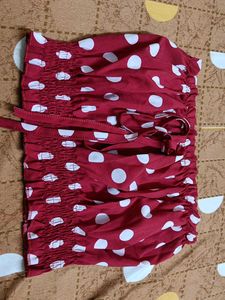 Cute Polka Dot Crop Top