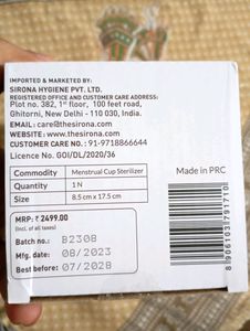 premium menstrual cup sterilizer