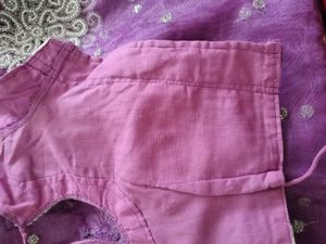 Light Purple Colour Net Saree It Is Readymade Sare