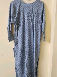 Stylish Blue Embroidered Kurta