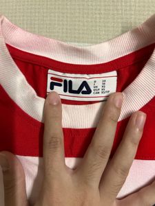 Fila Crop Tri Colour Tee