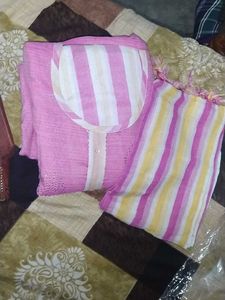 Plazo Suits +Free Pink Colour Suit In Material