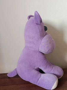 A Purple Hippo Soft Toy
