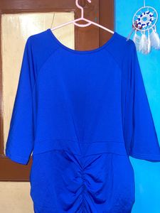 Elegant Blue Midi Dress