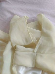 Pale Yellow Chiffon Dress