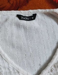 M Size Woollen Crop Top For Girls....