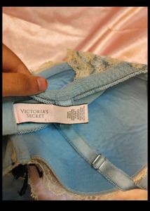 Lace Bra - Blue Floral