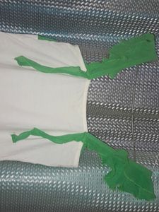 Crop Top Frilly Sleeves Front Elastic, Sale 80
