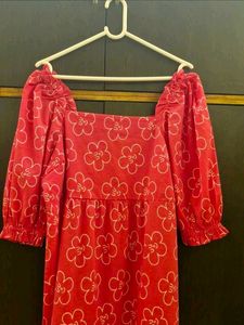 Pink Floral Mini Dress