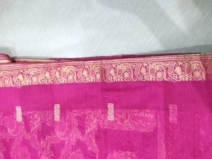 Pink Colored Beautiful Saree 💕