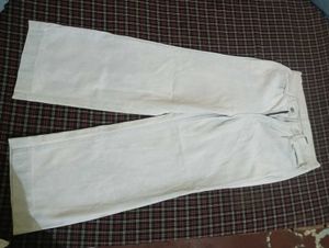 White Wide Leg Pants