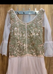 Elegant Pink Embellished Gown
