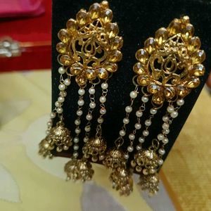 Gold Plated Jhumka Earrings