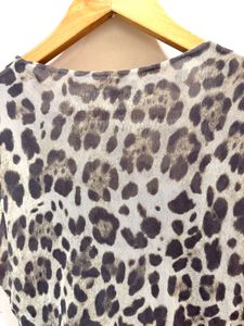 BeautifulLeopard Print Ruffle Top