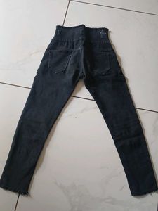 High Waist Black Jeans