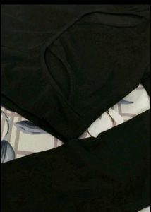 Black Cut Out Long Sleeve Crop Top