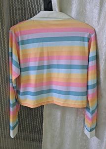 Striped Pastel Crop Top
