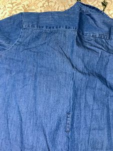 Blue Denim Shirt Dress – Zudio | Size S