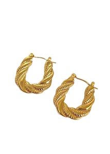 Gold Anti Tarnish Hoop Earrings
