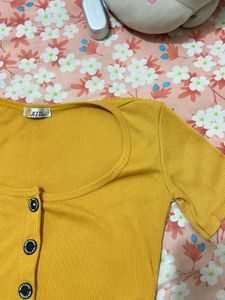 Deep Neck Crop Top | Size s | Good Quality