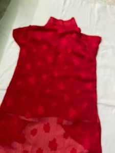 Red Sheer Top