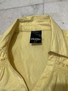 Light Yellow Formal Top