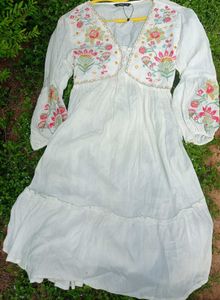 New Boho Embroidered Dress