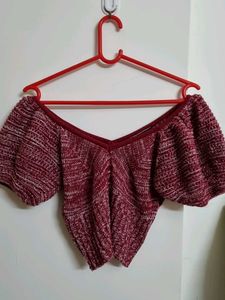 Roadster RED CROP TOP