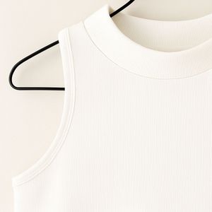 White Sleeveless Top