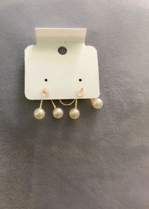 Bow Pearl Drop Earrings
