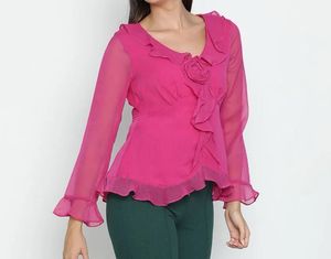 Pink Ruffle Top