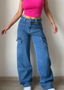 Boyfriend Cargo Wide Leg Denims