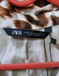 Zara Cheetah Print Shirt