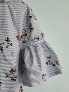Striped Floral Top