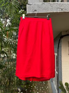 Rich Red Skirt