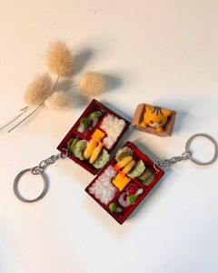 Bento Box Food Keychain 🍱