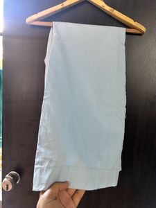 Custom made pure cotton light blue pants
