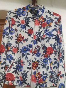 Floral Print Blazer