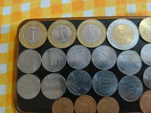Saudi Riyal Coins And Euro Coin
