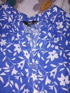Max Blue And White Floral Shirt