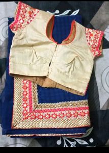 Saree With Designer Blouse
