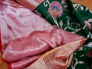 Elegant Green Floral Saree