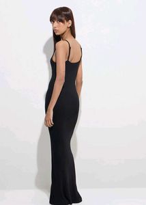 Black Maxi Slip Dress
