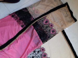 Net Velvet Shimmery Saree