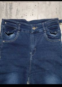 Dark Wash Wide Leg Denim Jeans